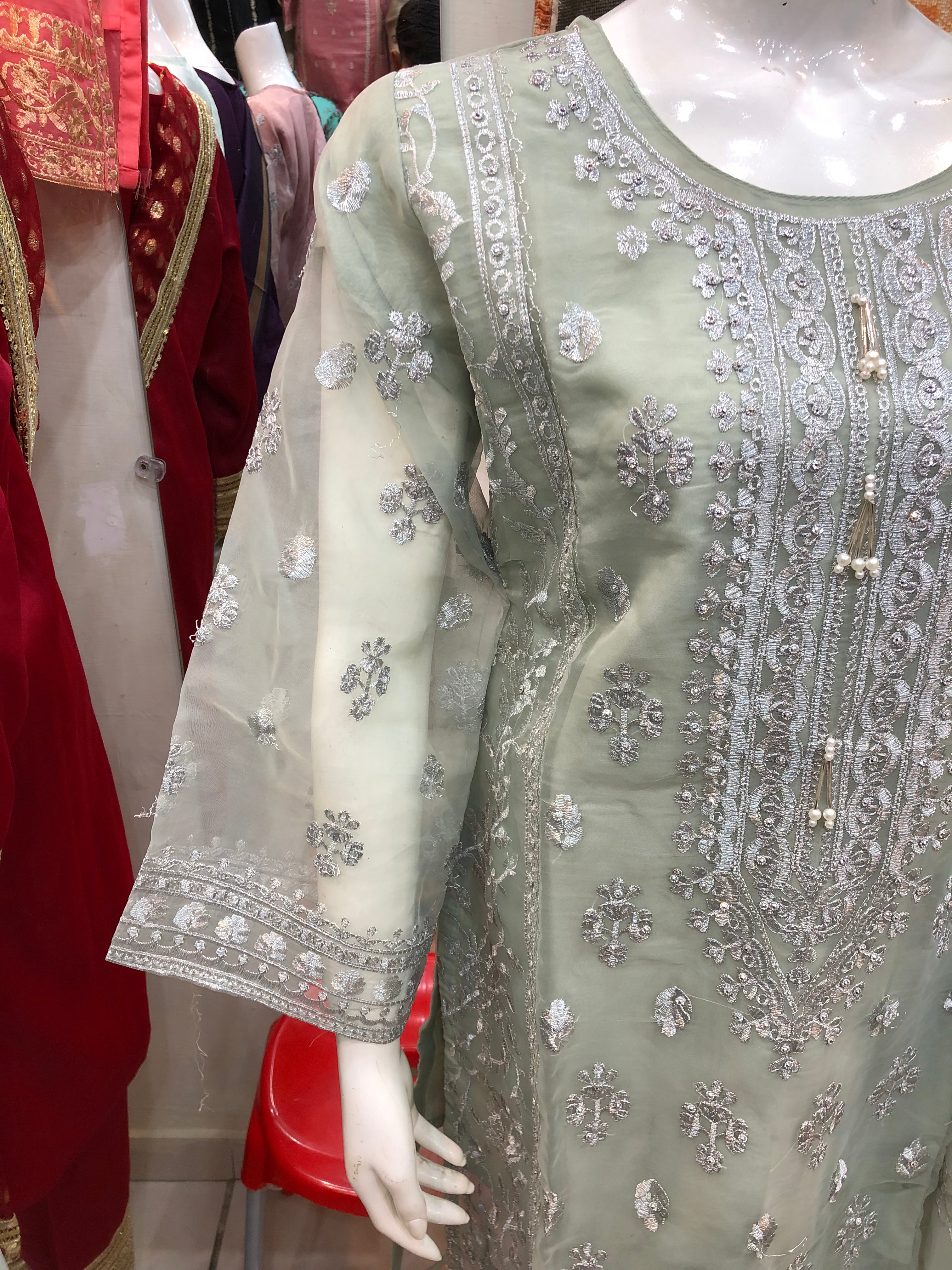 β¨ 3-Piece Fancy Cotton Net Print Floral β Elegant & Festive