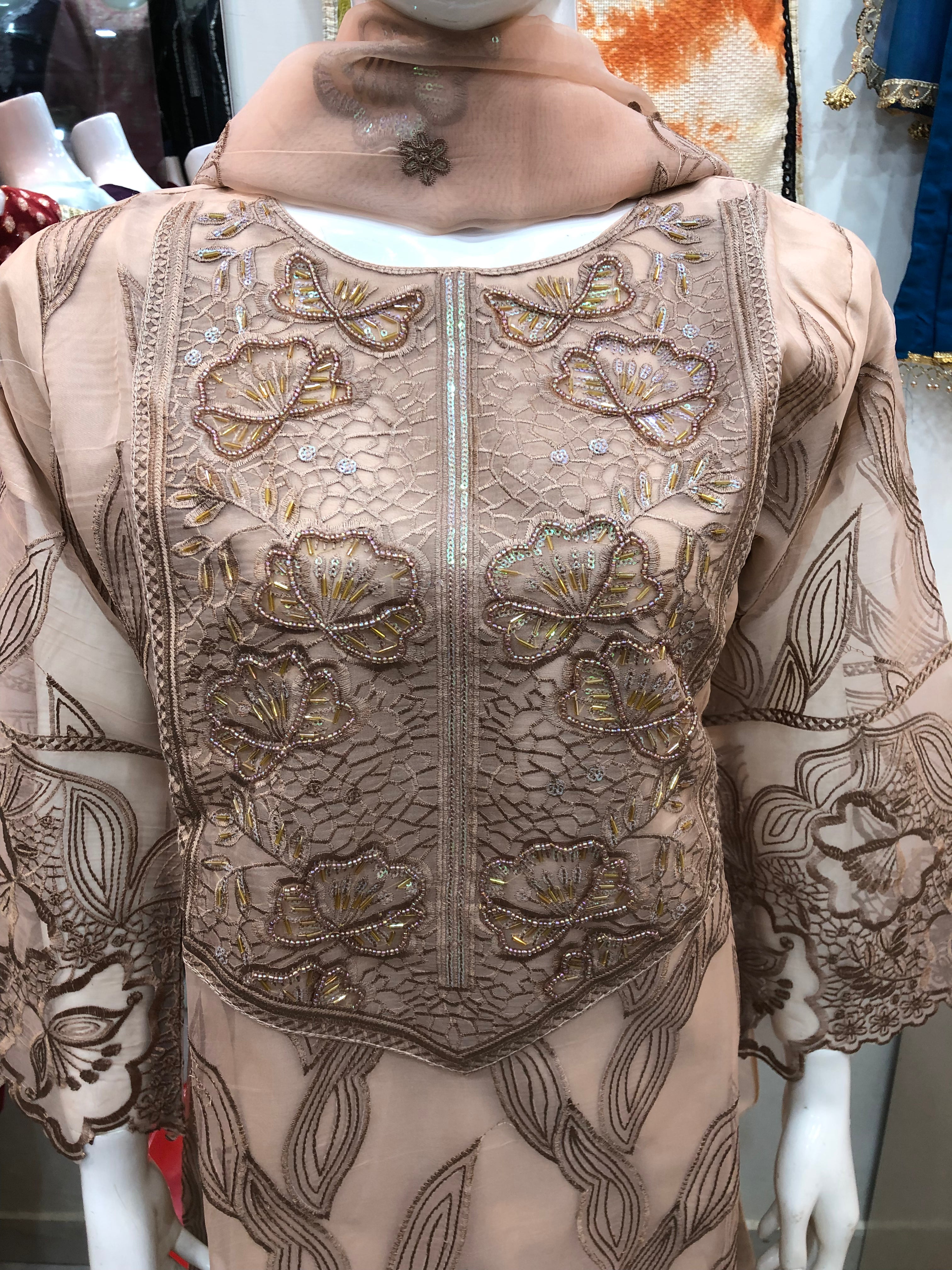 πΈ 3-Piece Fancy Cotton Design Beige β Timeless Elegance for Every Occasion