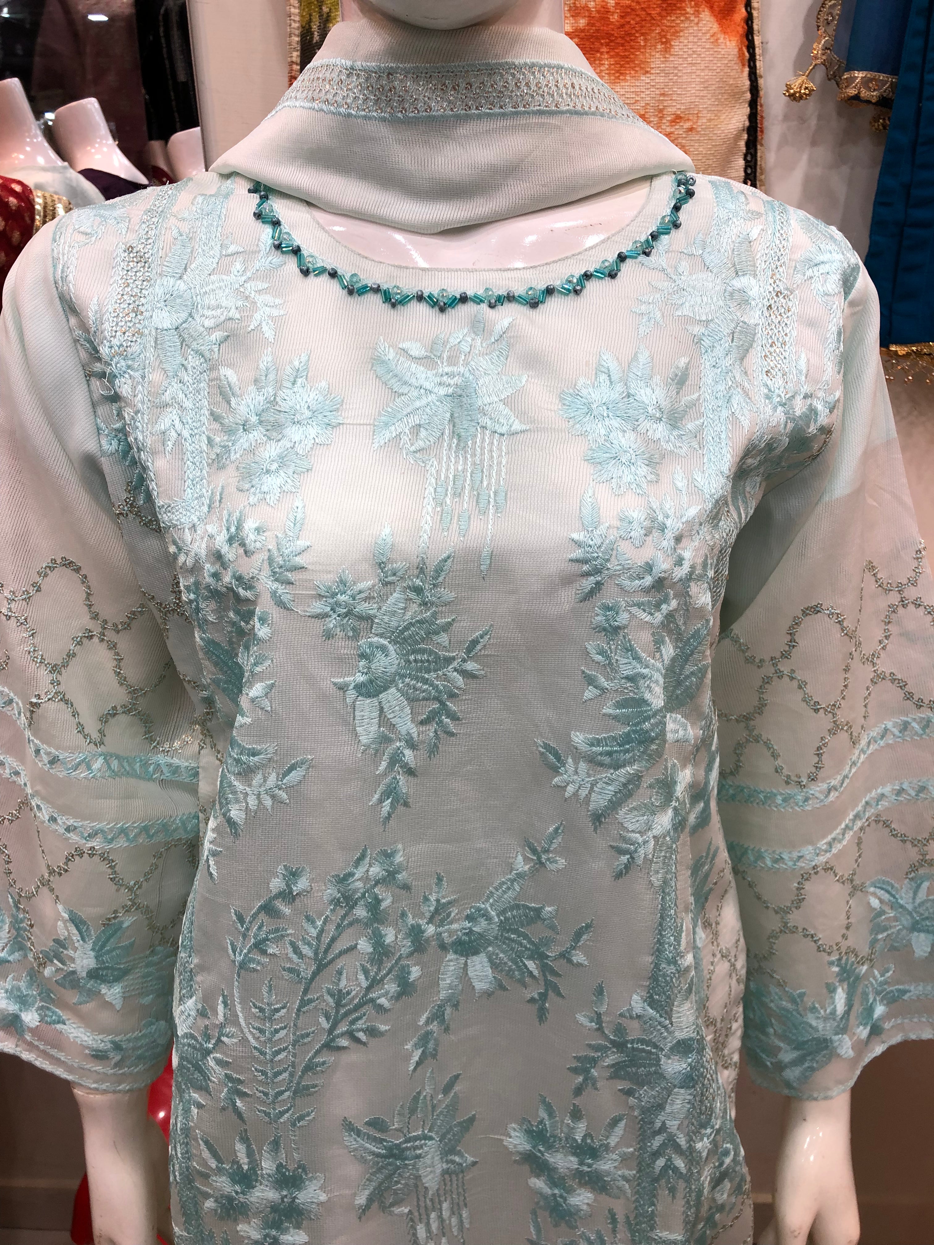 3-Piece Fancy Cotton Design Pink β Full Embroidery Elegance