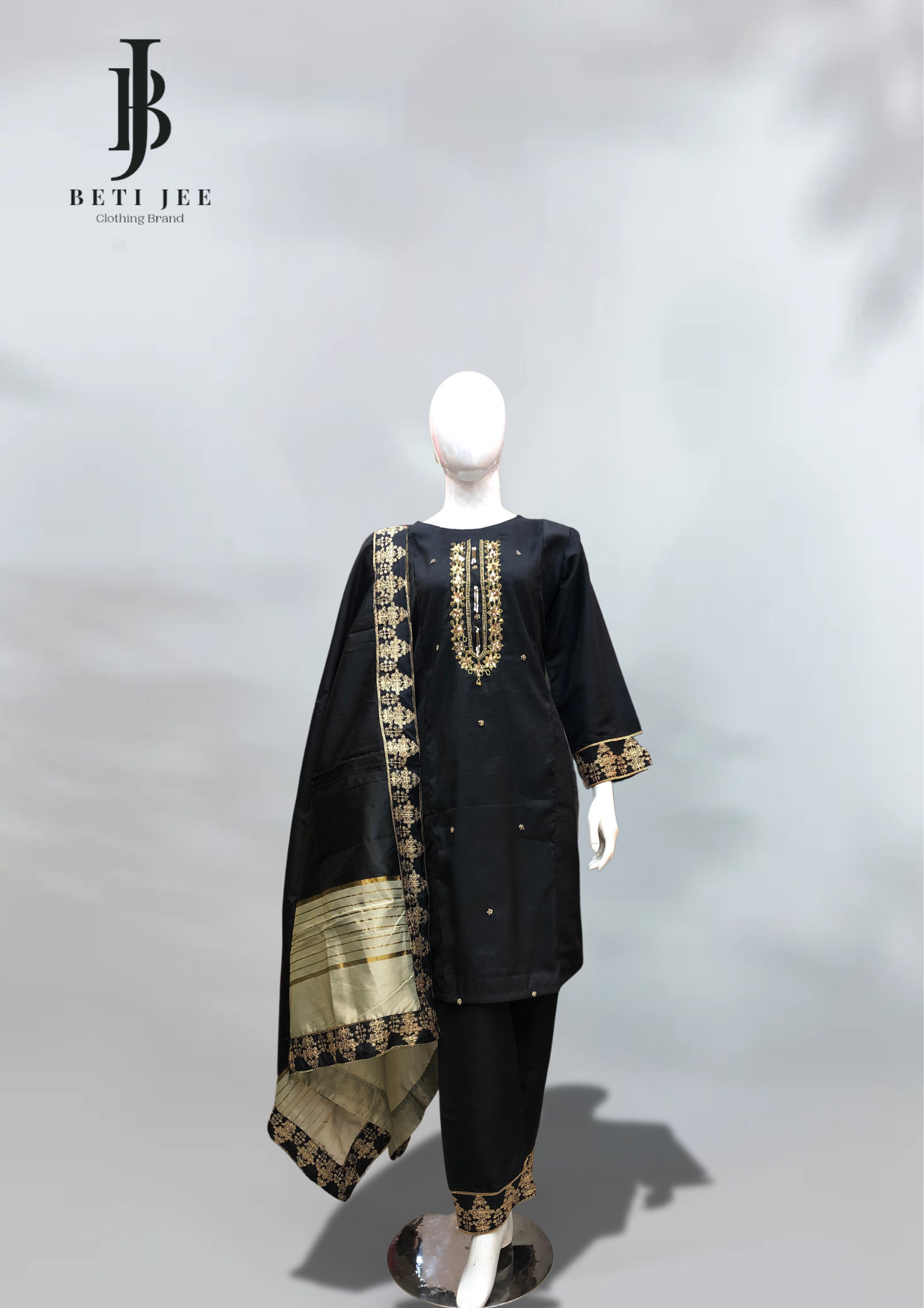 3 Piece Hand Work PartyΒ wear