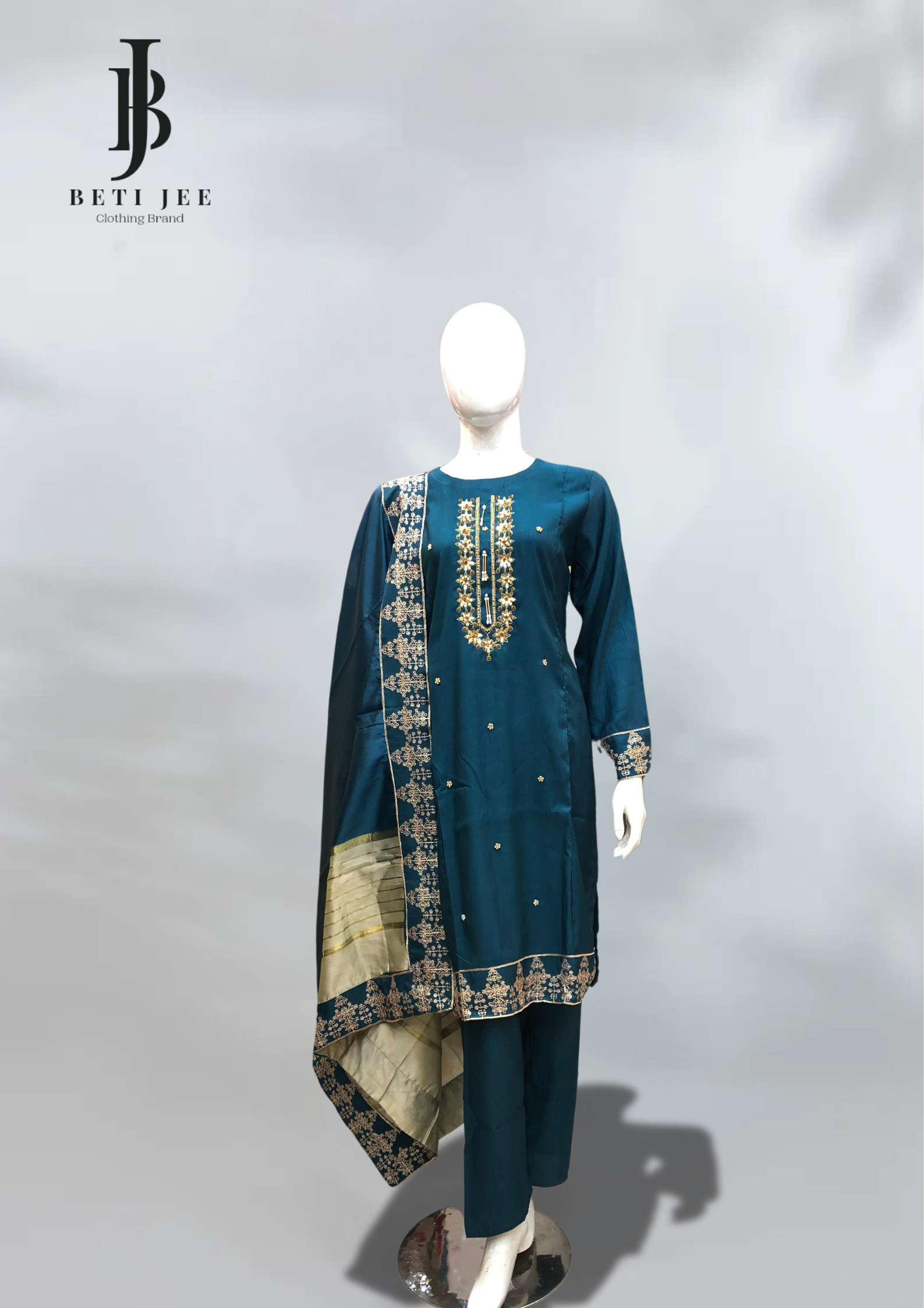 3 Piece Hand Work Party wear