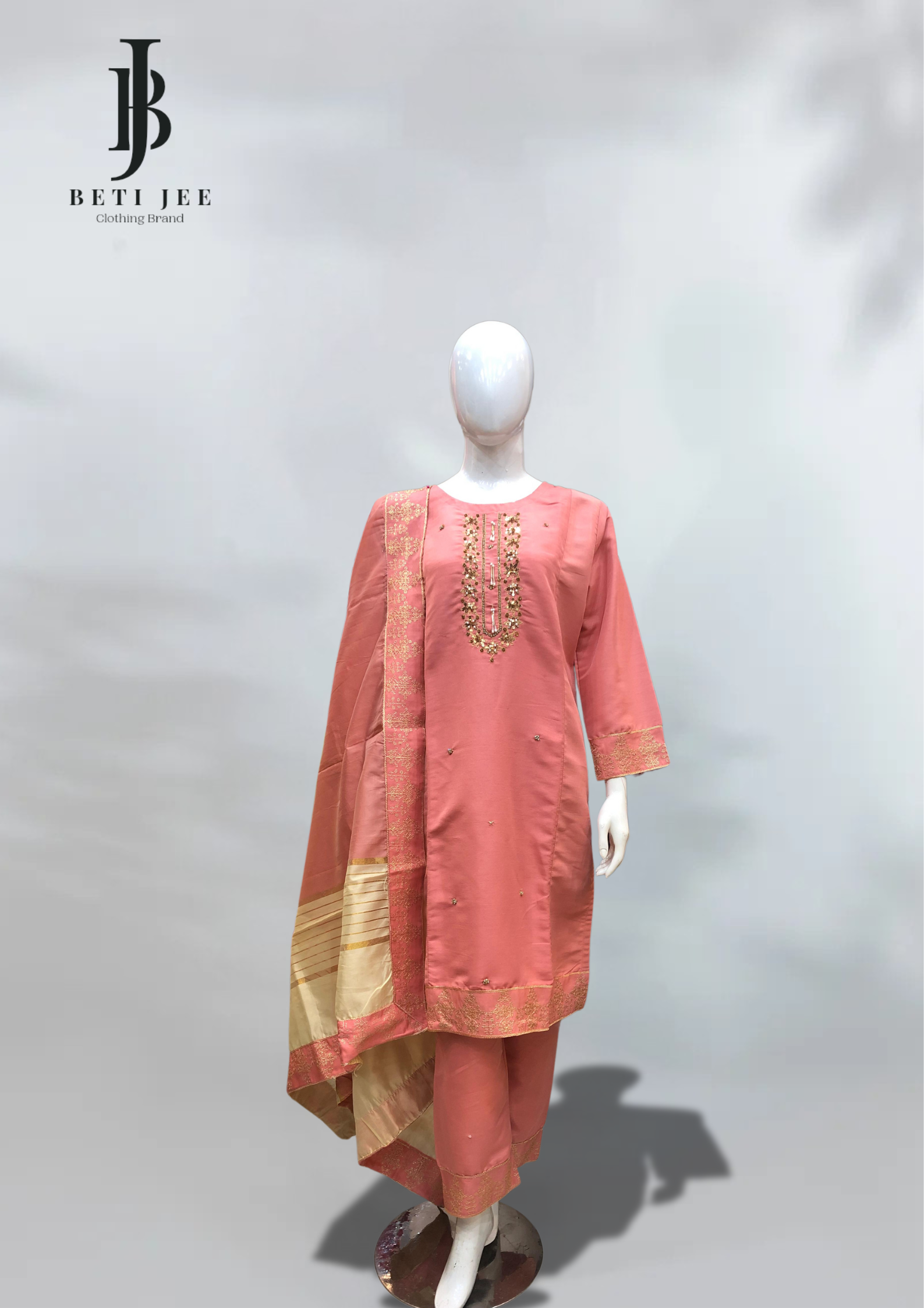 3 Piece Hand Work Party wear